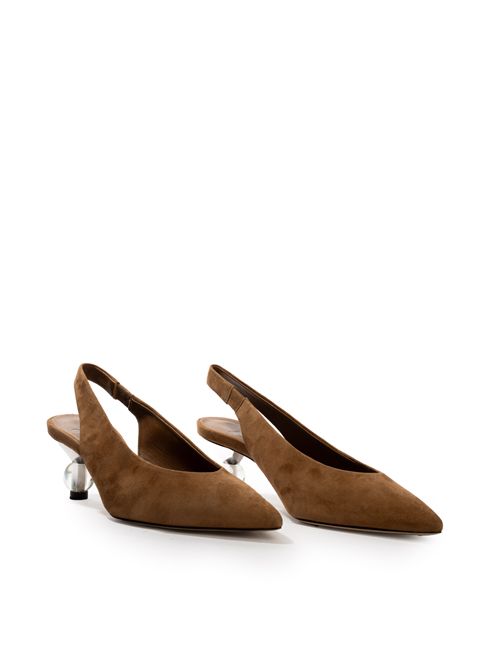 Slingback Orma in suede Marrone WEEKEND MAX MARA | 2525526094600002